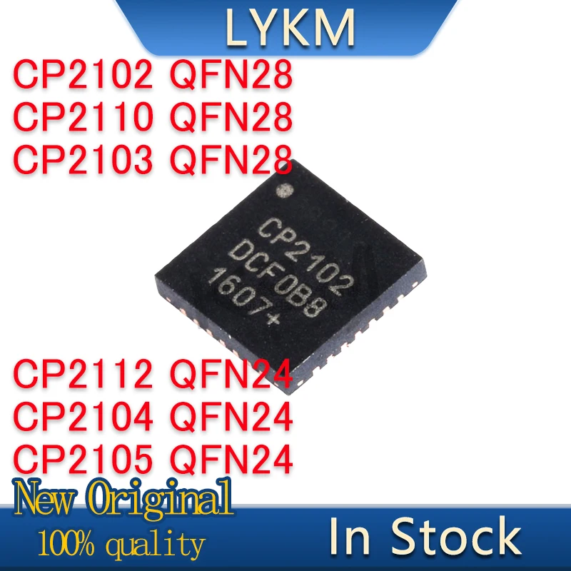 5-PCS-New-Original-CP2102-CP2110-CP2103-QFN28-CP2112-CP2104-CP2105 ...