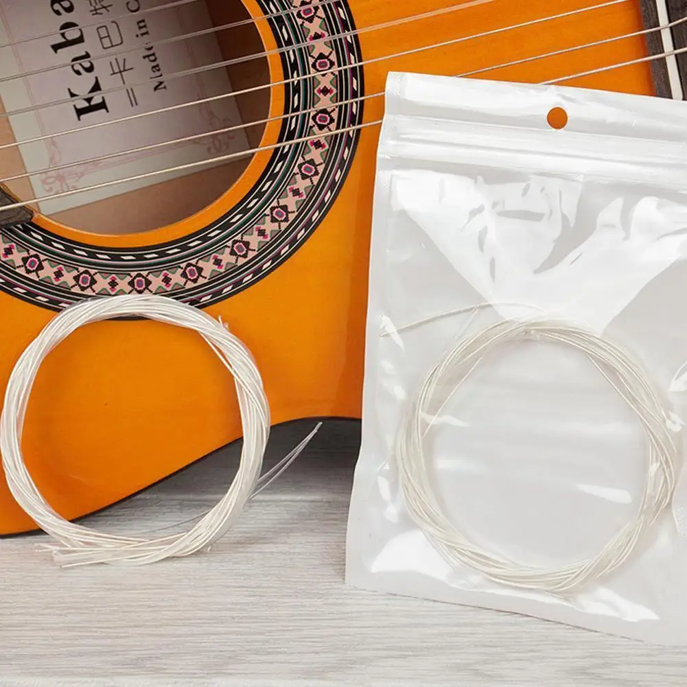 Classical Guitar Nylon Strings Clear Nylon Strings Silver-Plated Musical Instrument Accessories For Folk Guitar R0A2