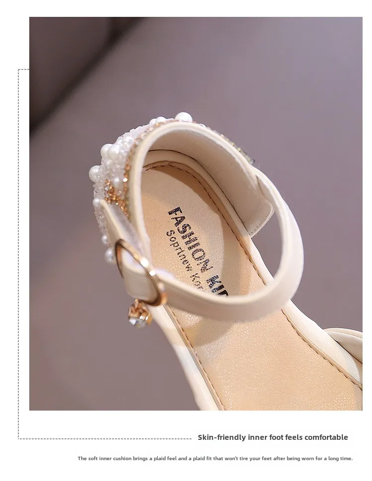 Ballerines Mary Jane en cuir PU avec nœud pour fille