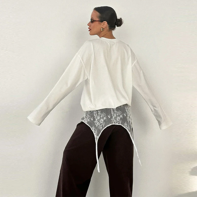 Bolero Elegante Floreale in Pizzo da Donna, Stile Vintage, Scavato, con Bordo Ondulato e Volant, Coprispalle per Vestiti e Top - immagine 4