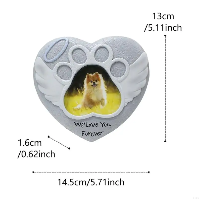 F3KA Dog Pet Loss Bereavement Gift Garden Stones Memorials Pet Engraving Grave Marker Outdoor Decoration