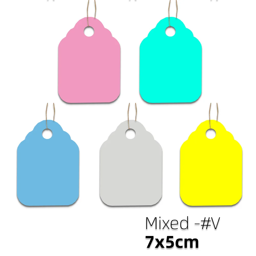 High Quality Garden Planting Nursery Hang Tags Plastic Identification Card Waterproof Ring Set Markers Reusable Labels 