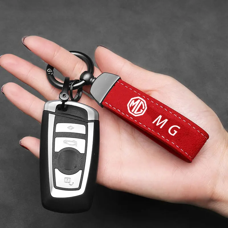 Suede Car Key Rings For Men Women Fashion Key Accessory Gifts For