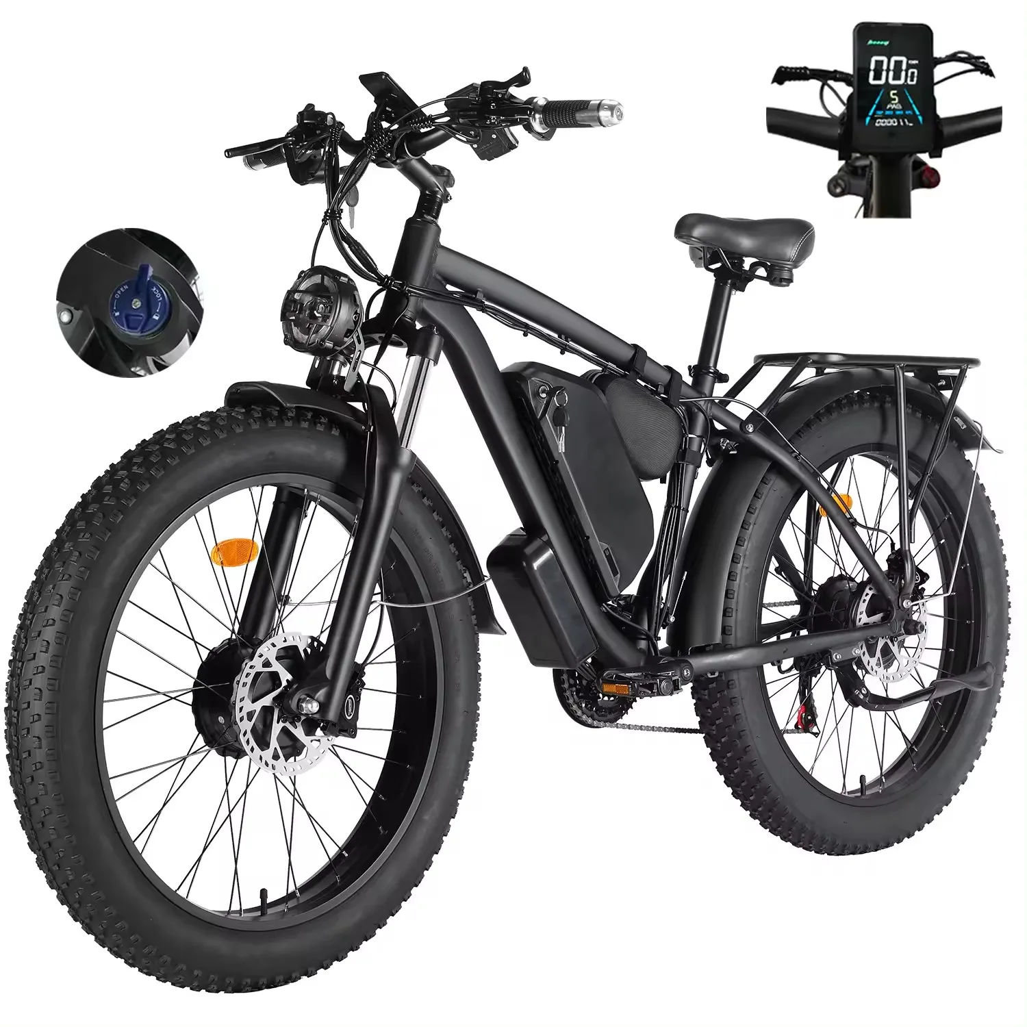 Fabbrica Diretta 26 Pollici 48V 500W 1000W Motore Ebike Bicicletta Potente Bici Elettrica Dirt Bike Fat Pull Bicicletta Elettrica