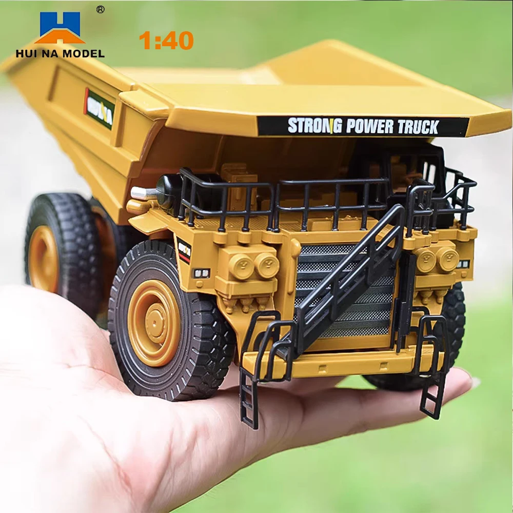 Huina 1:40 Scale Dumper Metal Model 1912 Alloy Car Model Truck City Diecast Engineering Vehicle Car Toys Collection for Boys Kid