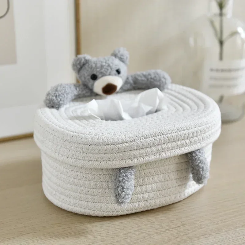 Creative Nordic style tissue box for home living room storage 2