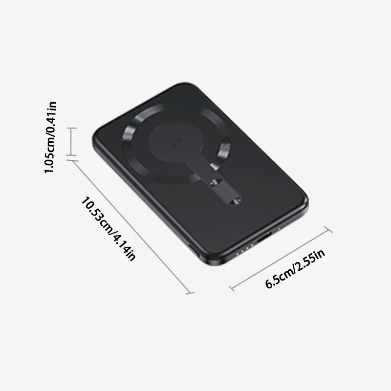 Thin Wireless Power Bank Magnetic PD20W 5000mAh Portable Fast Charging External Battery for Magsafe For iPhone 16 15 14 13 2