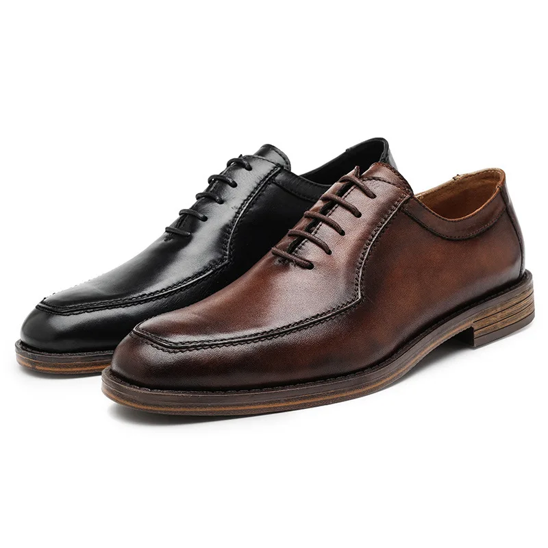 Hot Genuine Leather Shoes Men Wedding Office Dress Shoes  display picture 2