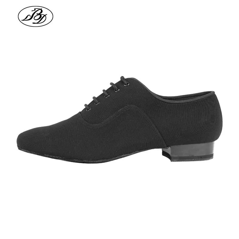 Men Standard Dance Shoes BD301 Whole Sole Canvas Shoe Leather Outsole Professional Ballroom Training CompetitionShoes