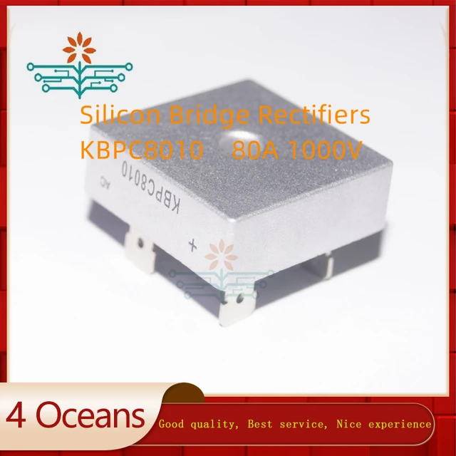 KBPC1010 Bridge Rectifier Diode FMHXG 6PCS 4-Pin Single Phase Full Wave 10 Amp 1000 Volt Electronic Silicon Diodes, KBPC1010 10A 1000V Diode Bridge Rectifier