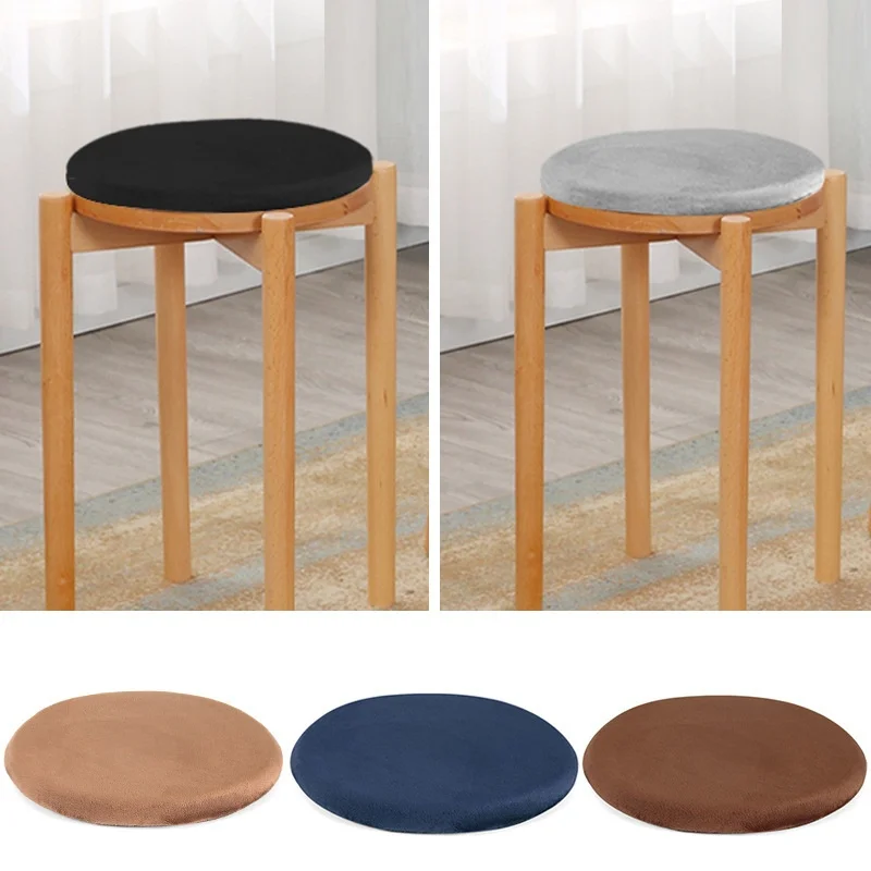 Circular Chair Cushion Memory Foam Seat Cushion Office Seat Pad Anti-slip Orthopedic Wear-resistant Cushion Round Stool Cushion