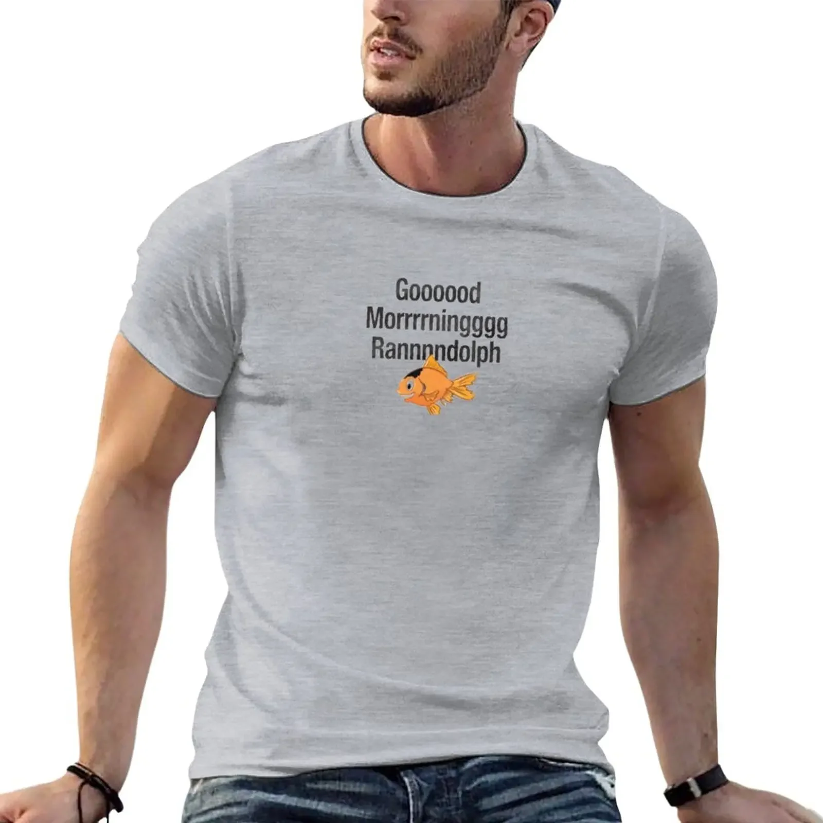 Good Morning Randolph T-Shirt Camicie Magliette Grafiche Oversize Top Magliette Da Uomo