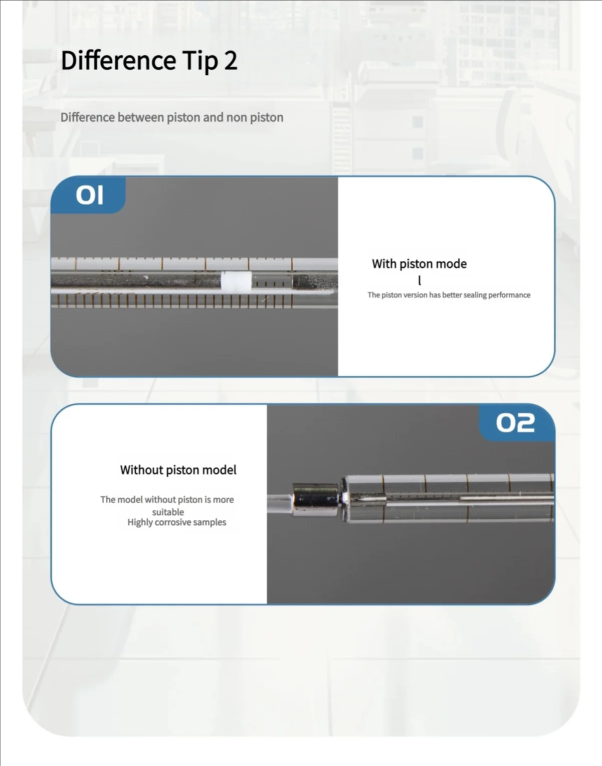 1pcs Lab 0.5ul To 1000ul Liquid Phase Microliter Syringes With Flat Head Laboratory Chromatographic Microinjector