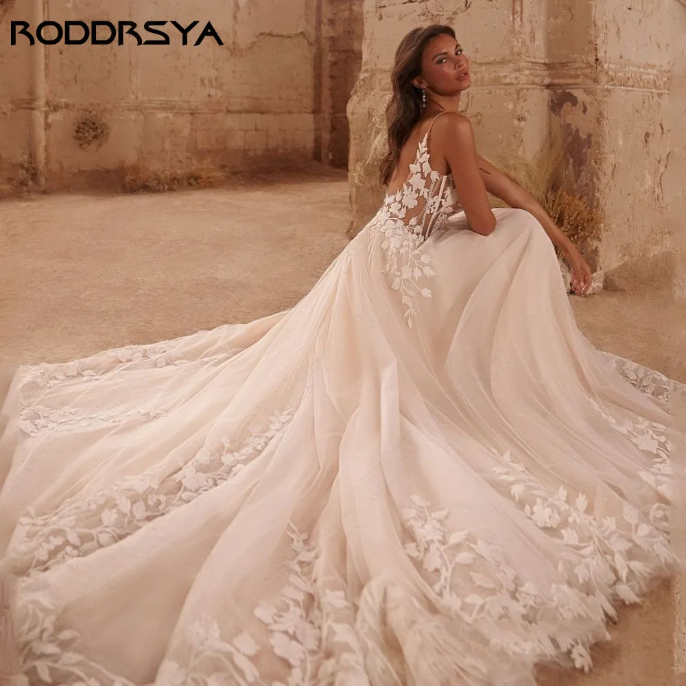 RODDRSYA-Spaghetti-Straps-Glitter-Wedding-Dresses-V-Neck-Shiny-Tulle-With-Applique-Backless-Bohemia-Lace-Bridal.jpg