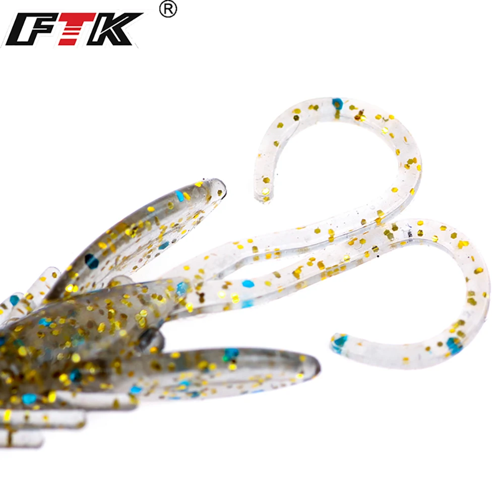 FTK 20pcs Fishing Lures Wobbler Bait Soft Lure Set Shad Worm Insect Baits Silicone Maggot Body Swimbait Bass Floating Saltwater