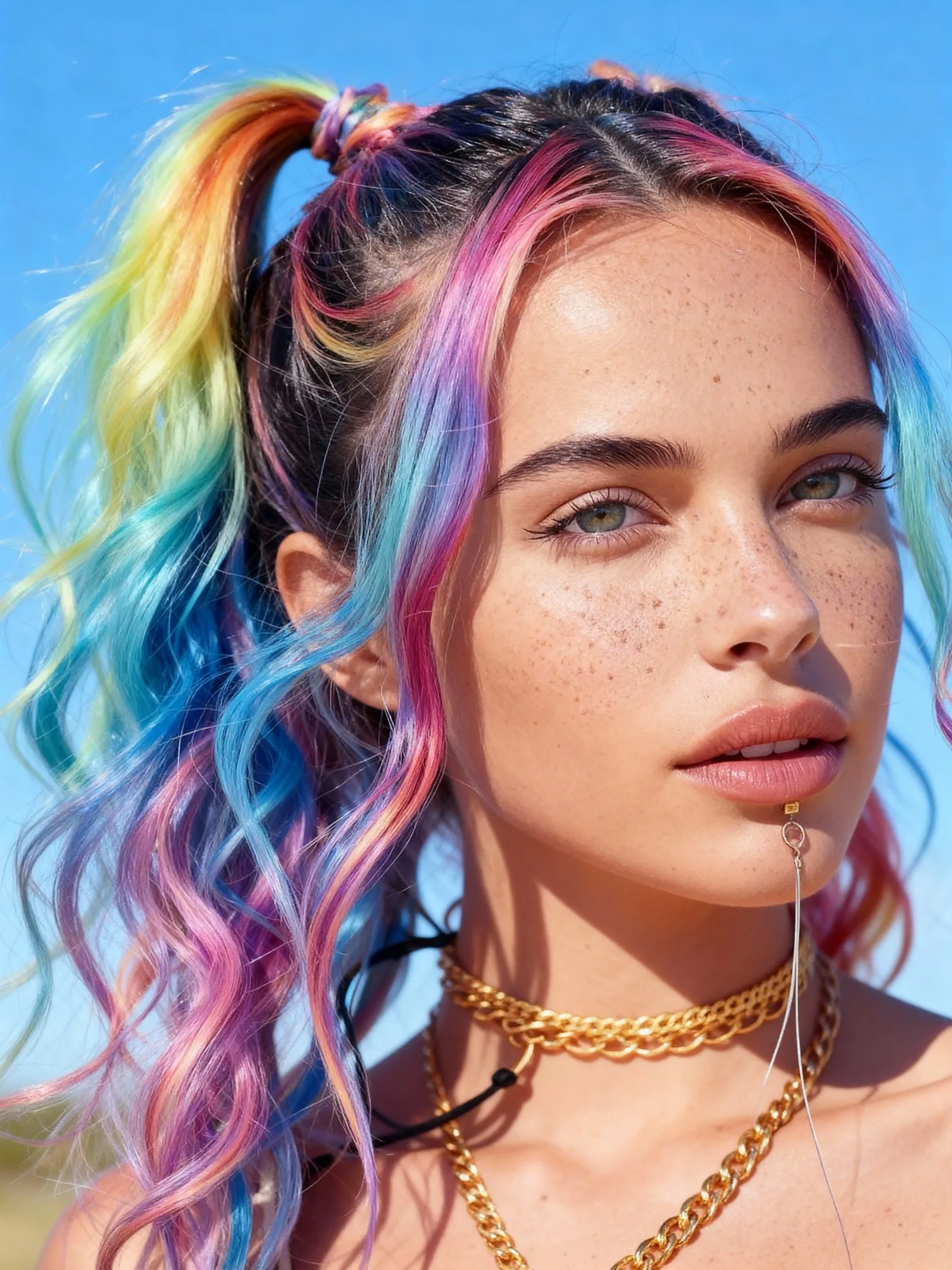 صبغة طباشير شعر مؤقتة مكونة من 6 ألوان قابلة للغسل وآمنة للأطفال والبنات والكبار مثالية للمناسبات الرياضية وأعياد الهالوين