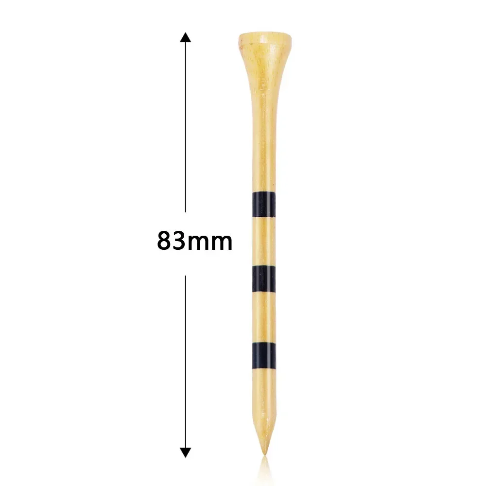 PGM 50pcs Bamboo Golf Tees More Durable and Stable