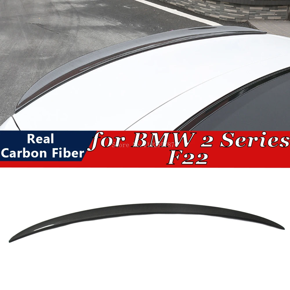 Per Bmw Serie 2 F22 2014-2019 Vera Fibra Di Carbonio Spoiler Posteriore Paraurti Labbro Tronco Ala Boot Spoiler Body Kit