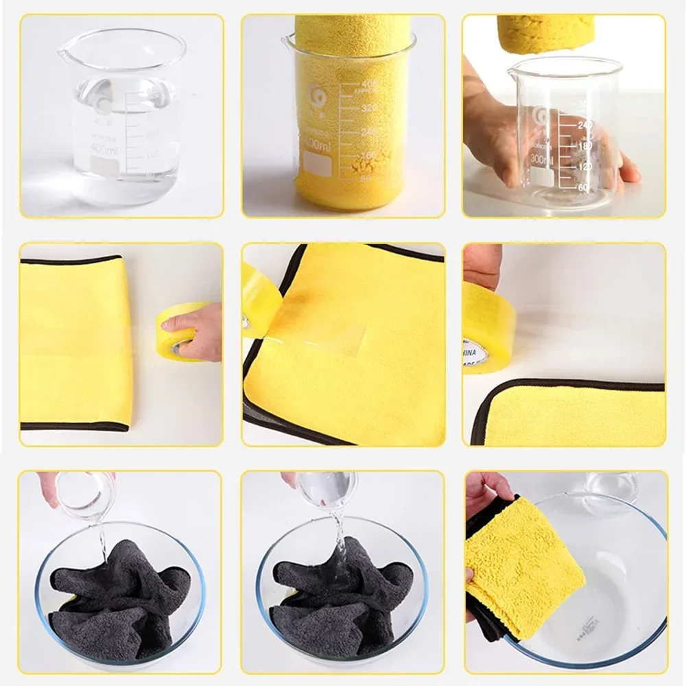 Toalla de microfibra de 10 piezas para coche