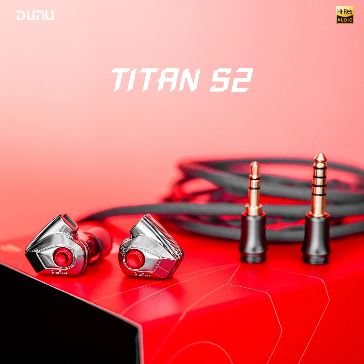 DUNU Titan S2  Earphone Dual-Chamber Dual-Magnetic Circuit High-Performance Dynamic In-ear headphone 0.78 2Pin 3
