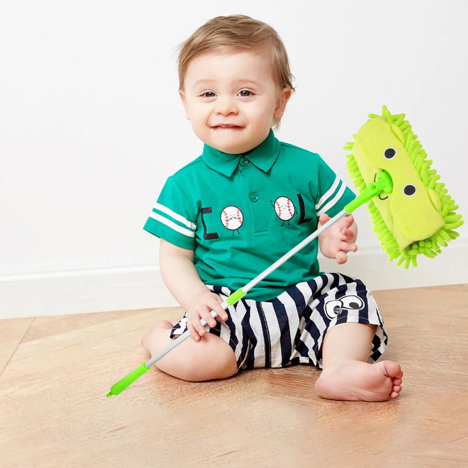 Toy Mop Toys for Babies Children Plaything Plastic Kids Cleaning Supplies Pretend Toddler Mini