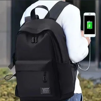 Zaino minimalista da uomo alla moda Zaino versatile Borsa da viaggio per computer per studenti scolastici di grande capacità Zaino unisex lavabile