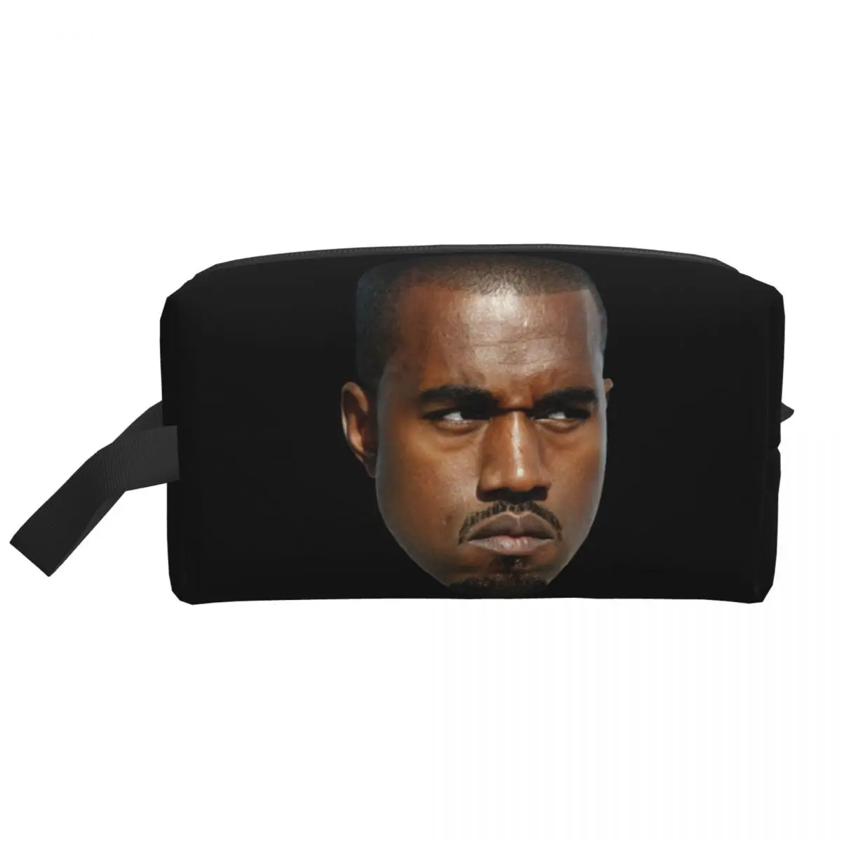 

Забавная сумка для туалетных принадлежностей Kanye West Meme Kawaii Rapper музыкальный продюсер косметический Органайзер для косметики для женщин коробка для хранения косметики