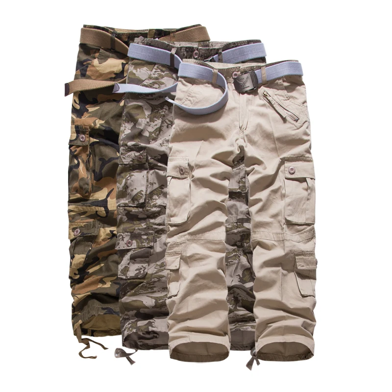 cargo pants for men Men's 2022 New Camouflage Pants Multi-pocket Cargo Pants cargo jogger pants