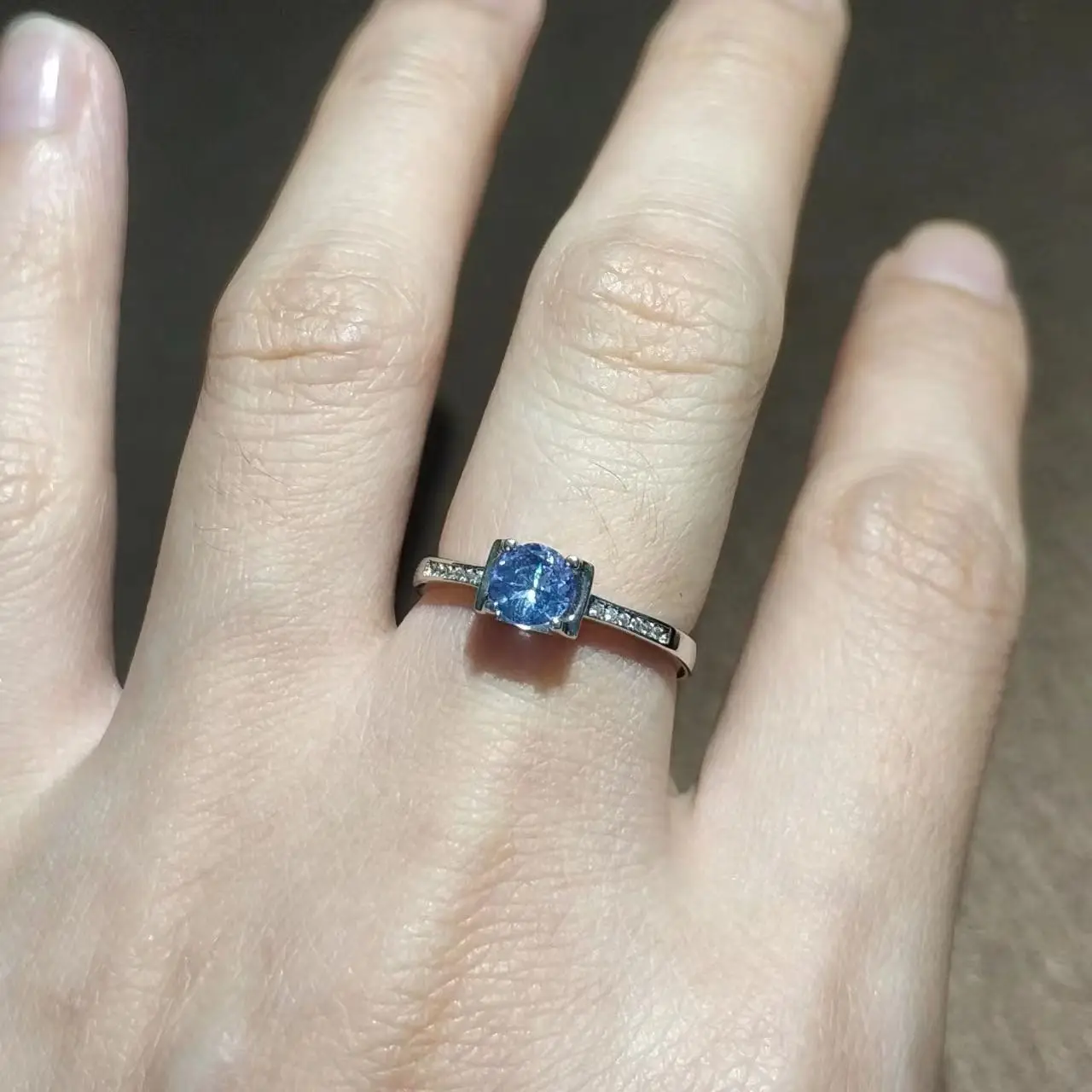 

1pcs/lot Natural Tanzanite Ring Noble Blue Gemstone Female S925 silver Number 5 Reiki Love eternal woman gift jewelry amulet