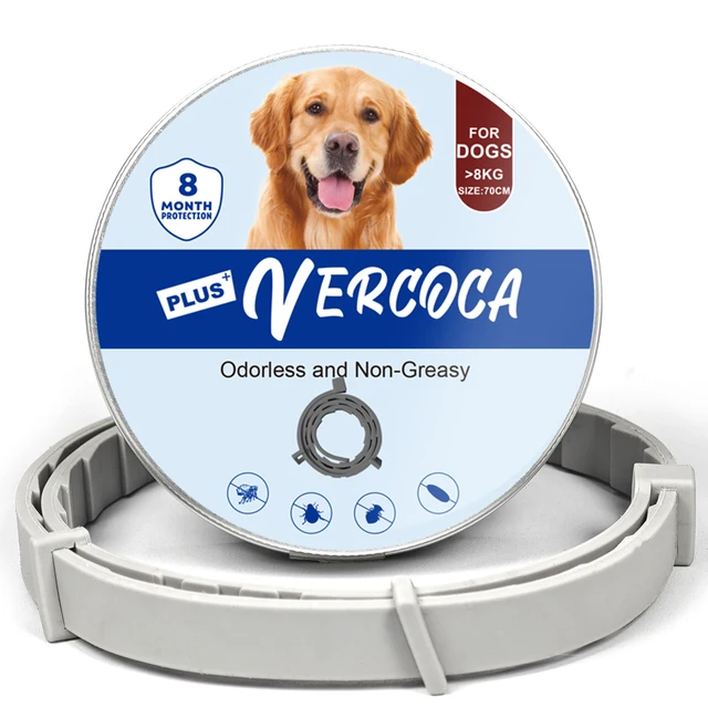 Dog Anti Flea and Tick Collars 8 Month Full Body Protection Same Formula as Seres Silicone Ajustable Dog Flea Collar 2