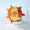 Plush Dog Vocal Toy Ball Funny Interactive Pet Toys with Bells Cleaning Tooth Chew Toy For Small Large Dogs Cats Puppy Plaything 2