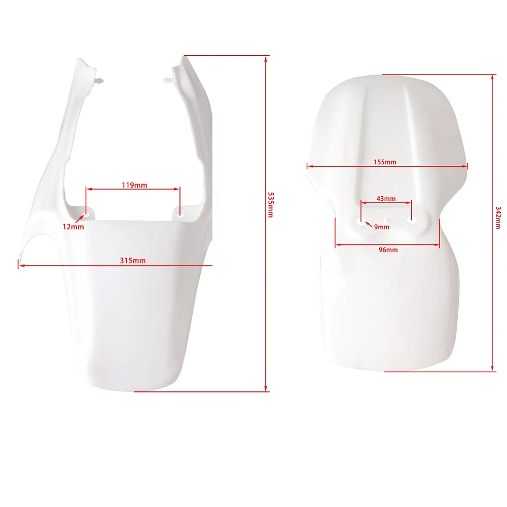 Motorcycle Plastic Body Kit Fairing Kit Set Fender Number Plate For Honda Monkey Bike Z50R Baja Mini Bike