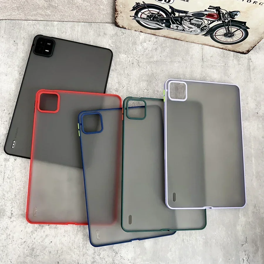 Matte Shockproof Silicone Tablet Case with Hard Back Cover