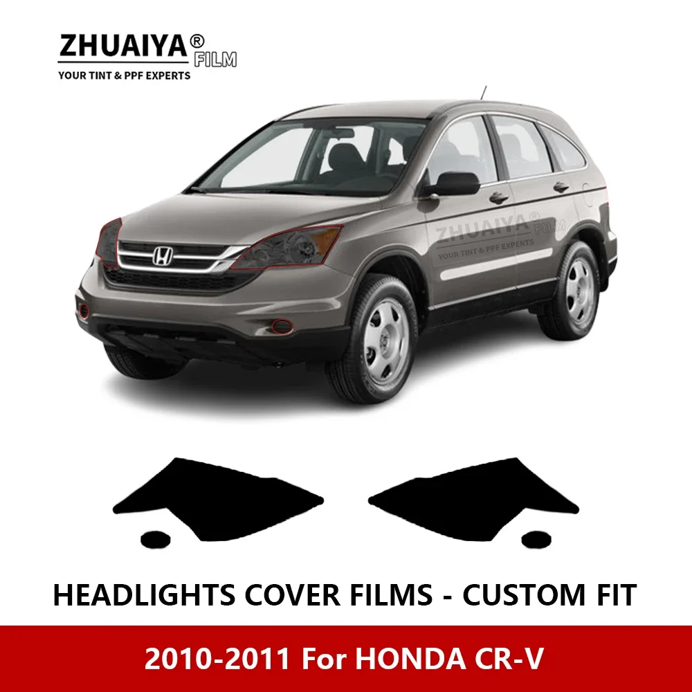 

Для HONDA CR-V 2010-2011 Автомобильная внешняя фара с защитой от царапин PPF предварительно отрезанная Защитная пленка для ремонта автомобильных наклеек аксессуары