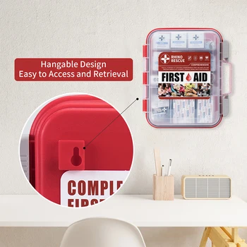 RHINO RESCUE 350 Pieces OSHA All-Purpose First Aid Kit, Home & Office Professional Medical Supplies, for Emergency, School 5