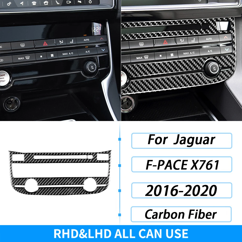 WILSEM Decorare Accessori in Fibra di Carbonio per Jaguar per F-Pace X761 XE X760 XF