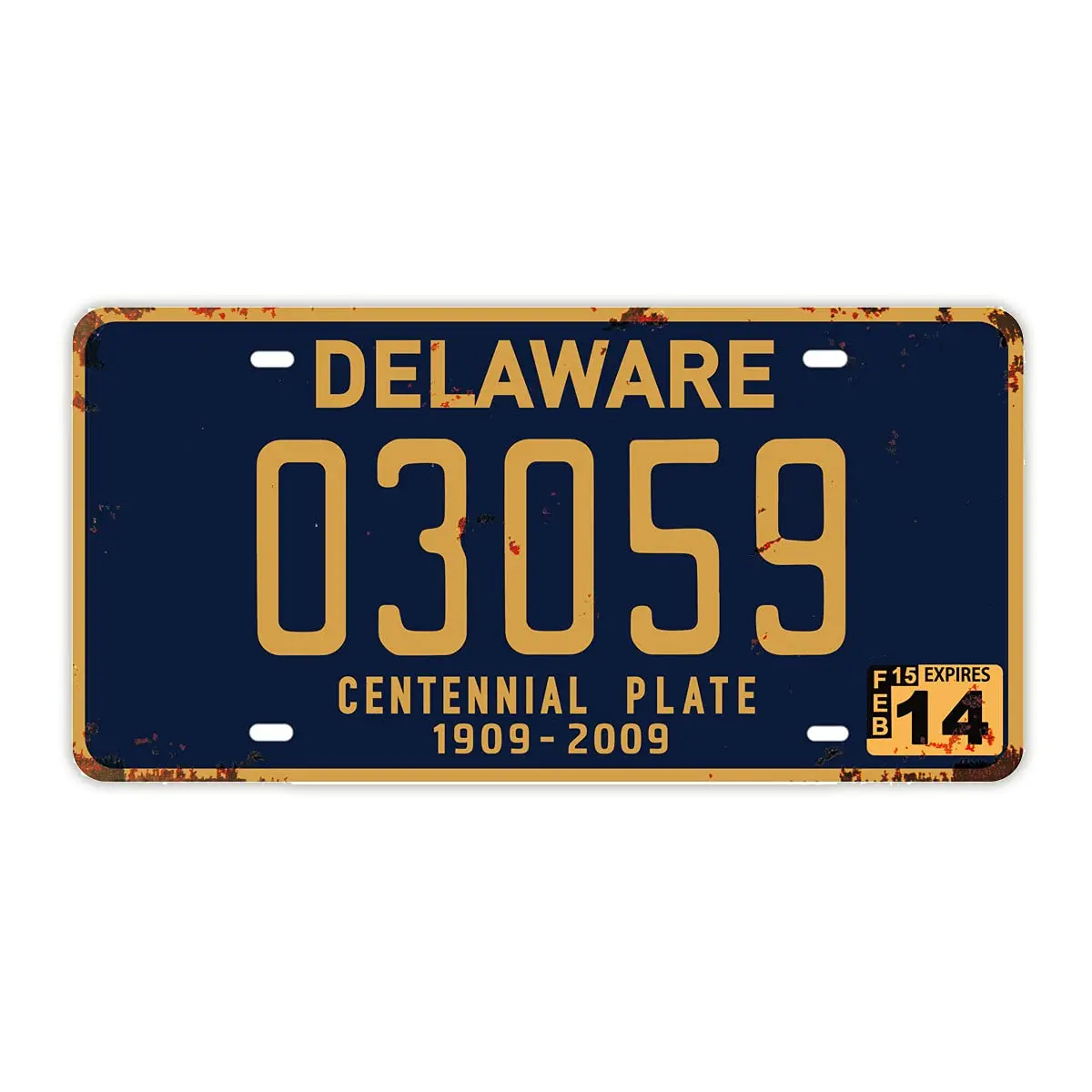 

Delaware License Plate, Embossed, Retro Vintage Auto Prop Vanity Number Tags, Home Car Garage Bar Vehicle Wall Decor, 6"x12&