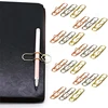 Colorful Large Paperclips Metal Material Silver Gold Rose Gold Electroplating Color Bookmark Pen Clip for Home Office School