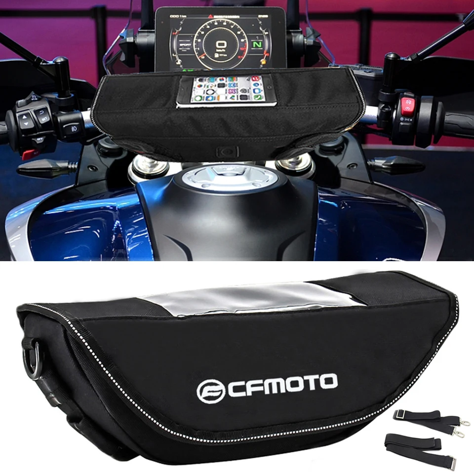 Sac Guidon Moto Étanche QIBOZNG Pour CFMOTO 800MT | Navigation Téléphone + Rangement Anti-Poussière