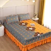 Bedroom Flat Sheets Bed Printed Fashion Modern Comfortable Skin-friendly Simple Mattress Household Bed Cover No Pillowcases 3