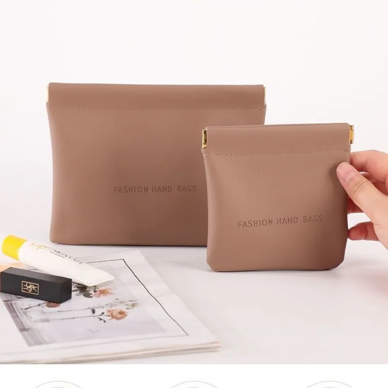 Shrapnel Bag Self-closing Change Storage Bag Portable Makeup Bag Lipstick Headphone Cable Change Storage Bag 6