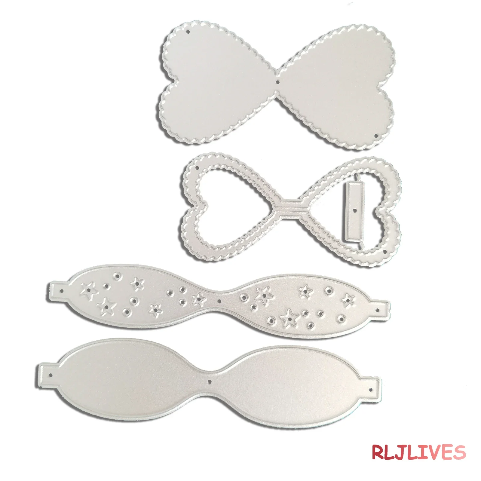 Fiocco in metallo taglio muore fai da te Scrapbooking carta Stencil mestiere di carta Album fatto a mano decorazione manuale - immagine 4