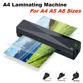 A4 Professional Thermal Office Hot and Cold Laminator Machine for Document Photo Blister Packaging Plastic Film Roll Laminator 1