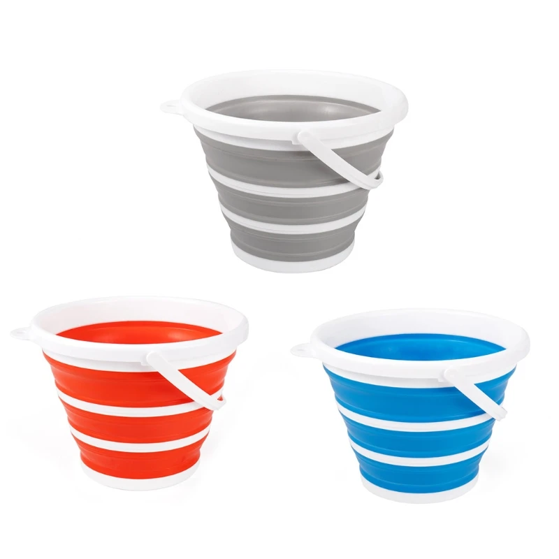 

High Quality Silicone Folding Bucket Water for Carrier Kitchen Camping Household