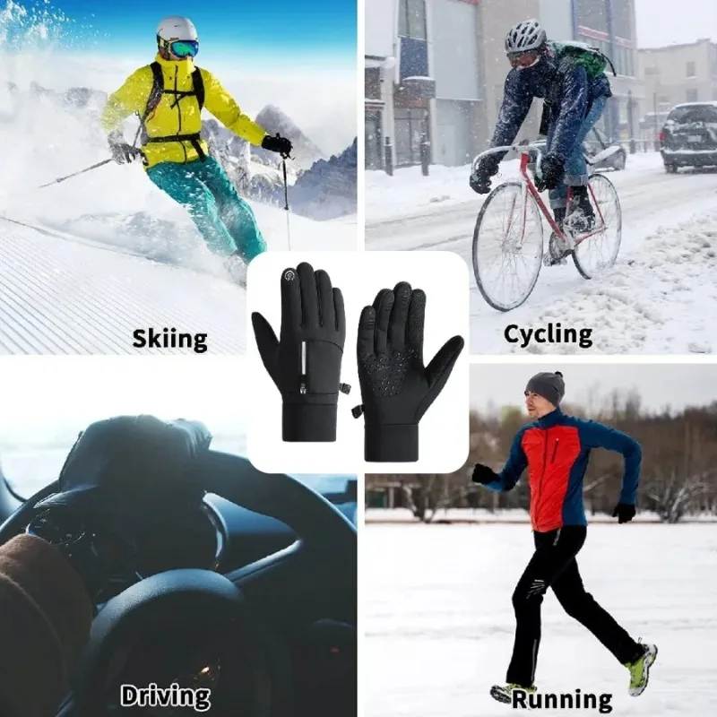 Winter Gloves Waterproof Thermal Sport Glove for Men Women for Running Cycling Driving Ski Hiking Warm Glove for Work 6