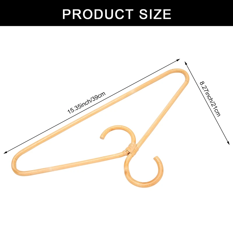 Rattan Clothes Hanger Style,Garments Organizer,Rack Adult Hanger,Room Decoration Hanger For Your Clothes.1 Pcs 4