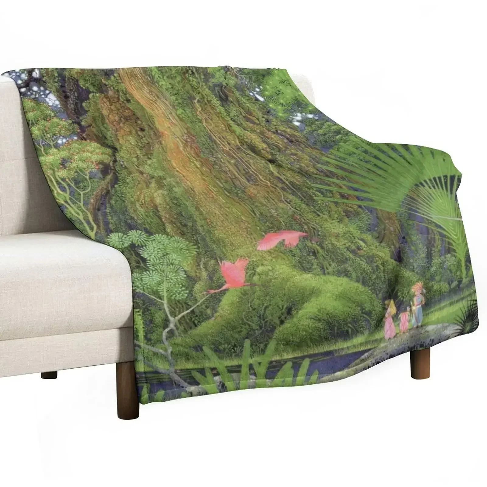 

Secret of Mana Box Art Throw Blanket Luxury Thicken bed plaid Luxury Brand Blankets