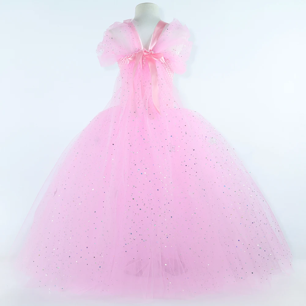 Wicked Glinda The Good Witch Costume Kids Glitter Pink Glenda Tutu Dress  for Girls Halloween Birthday Party Princess Dress Up - AliExpress 1501