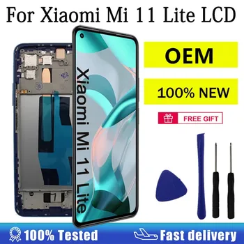 OEM Display For Xiaomi Mi 11 Lite LCD Touch Screen Digitizer Assembly AMOLED LCD For Mi 11 Lite 5G Display M2101K9AG Screen