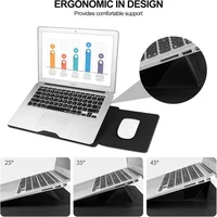 Étui en cuir pour ordinateur portable, support réglable, pour Macbook Air 13 14 15 16 pouces M5 M4 M3 M2 puce Mac Book Pro, housse pour tapis de souris 3